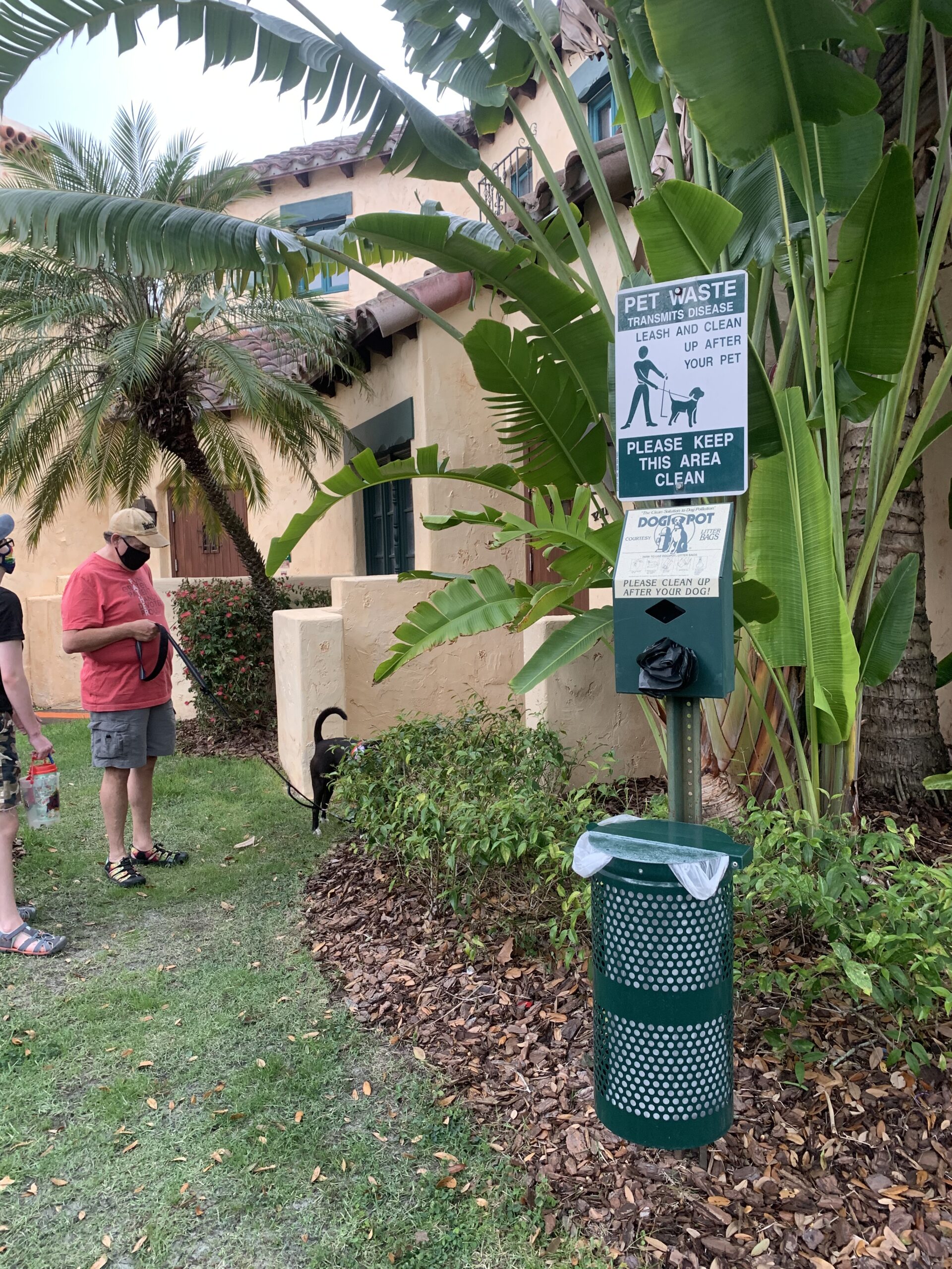service dog relief area at universal