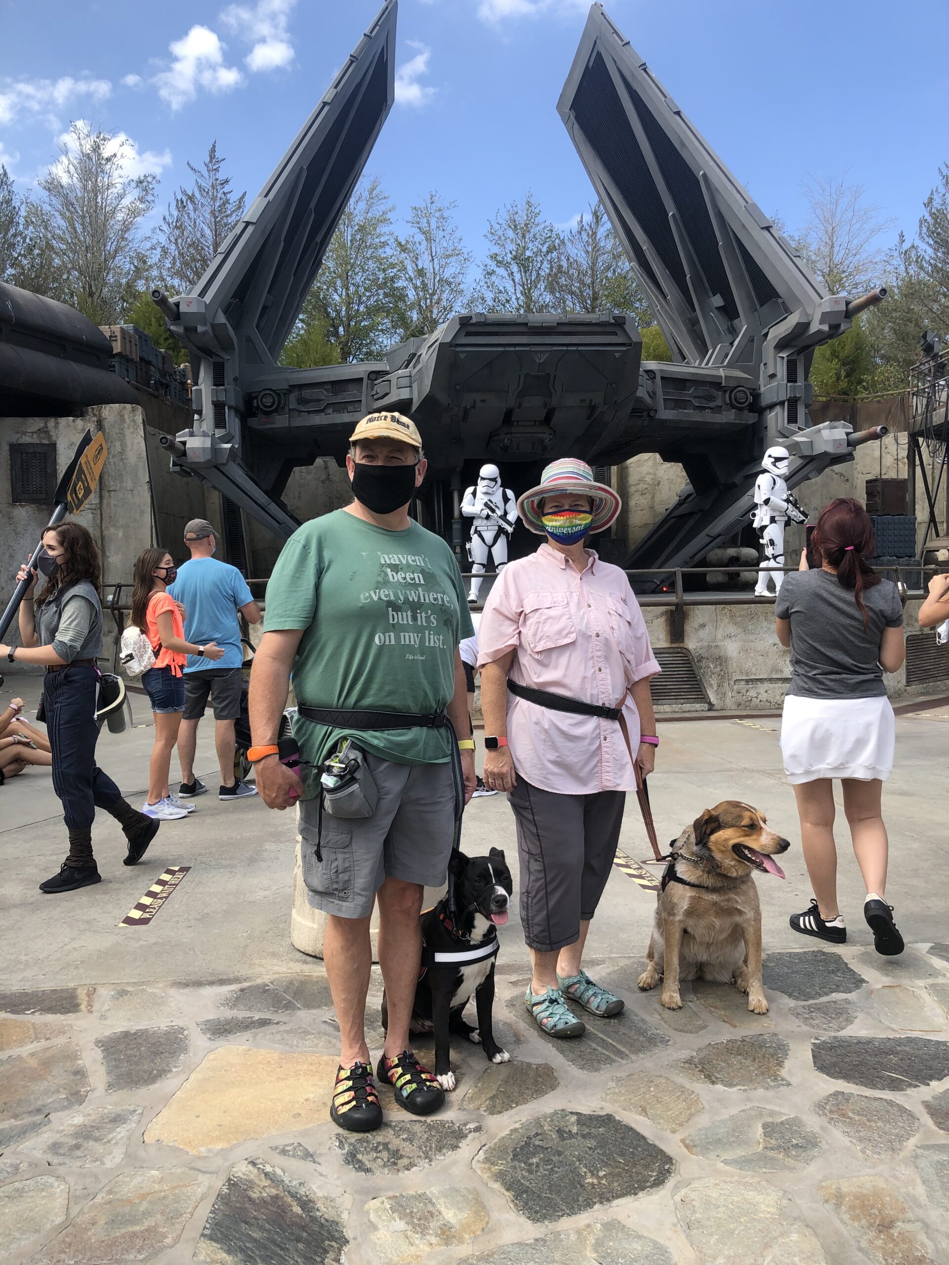 socialization and desensitization with Stormtroopers and TIE fighter