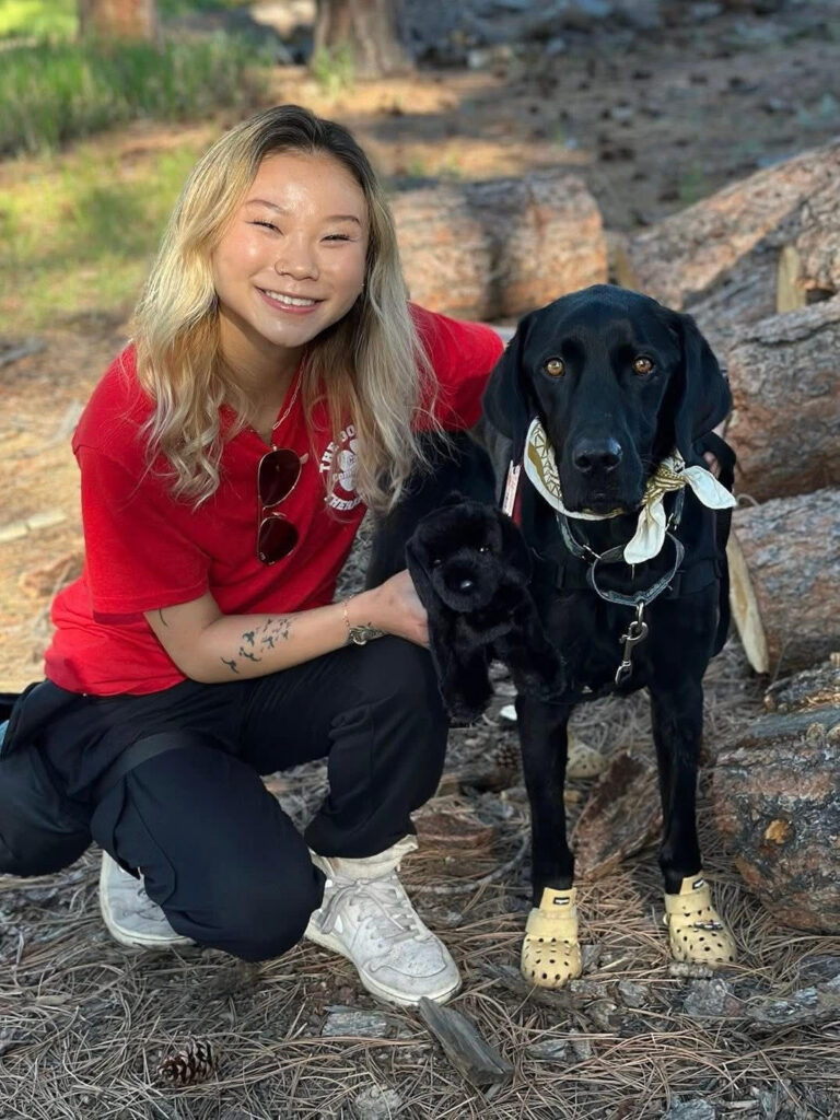 Marin and Corbet service dog team
